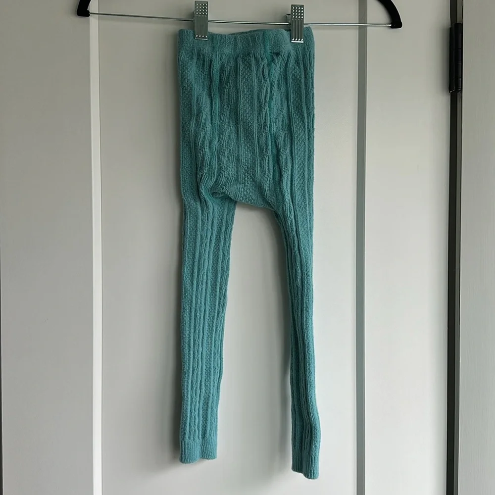 Mini Boden size 5-6 teal sweater warm leggings - Picture 5 of 5
